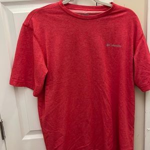 Red Columbia Dry fit Tee